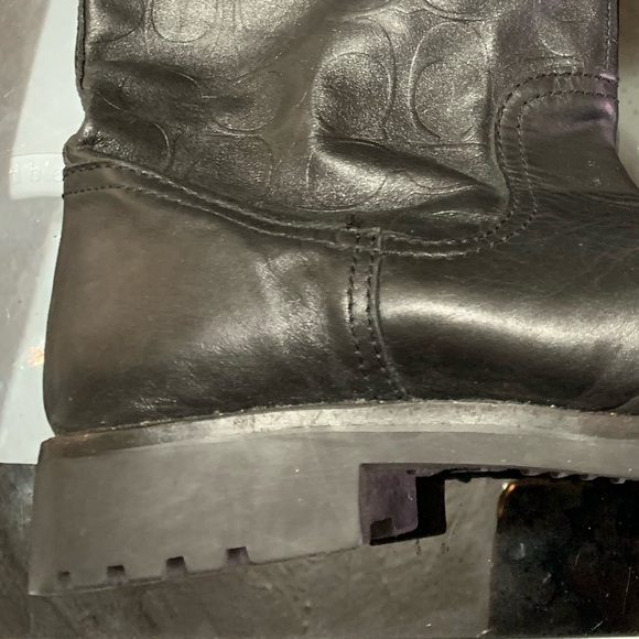 💎 BIKER 💎 COWHIDE LEATHER COACH BOOTS - Picture 6 of 11